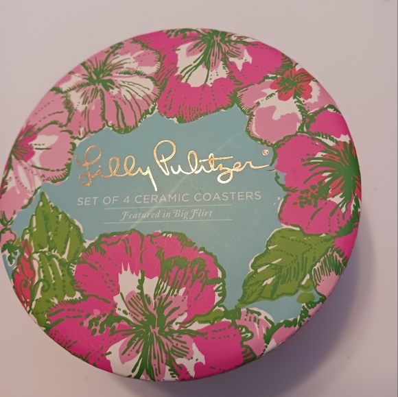 Lilly Pulitzer Ceramic Coaster Set - Picture 1 of 6